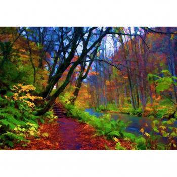 Puzzle Grafika Kids Forêt d'Automne Stylisée