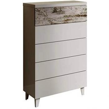 Cómoda 5 Cajones con Medidas 61 cm x 117 cm x 40 cm