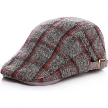 Toddler Plaid Beret Hat for Boys