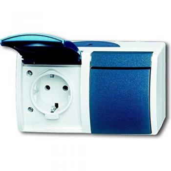 Prise Schuko® à Clapets Double Horizontaux