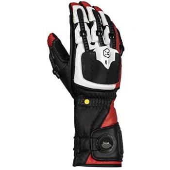 Gants Knox Handroid MK5 de moto Noir Rouge L