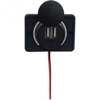 USB Dual y Entrada DC 12-24V: Cargador Todo Clima para Vehículos