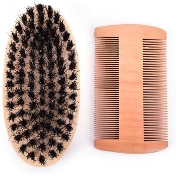Men's Grooming Set: Bamboo Comb and Boar Bristle Brush