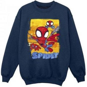 Marvel Girls Spidey And His Amazing Friends Flying Sweatshirt 5-6 Years white