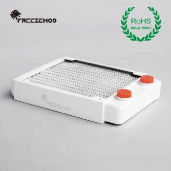 Disipador de Calor de Cobre 27 mm (G1/4) – Radiador Denso con Soporte Ventilador 120 mm