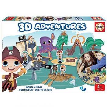 Educa Borrás-Set de Aventuras 3D Piratas