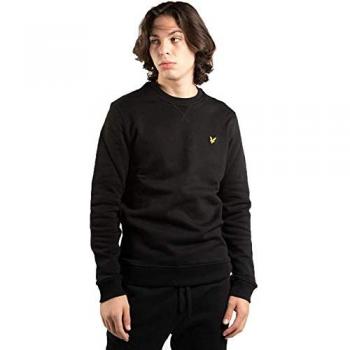 Felpa Girocollo Brushed Back Lyle & Scott Nero XL