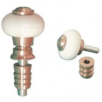 Butoir industriel chromé, tige 30 mm – CIVIC – 2330C