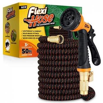 Flexi Hose Upgraded Expandable Garden Hose Pipe with 8 Function Spray Gun Nozzle