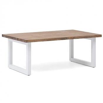 Tavolino salotto Bianco Invechiato DS MUEBLES 50x120x43 cm