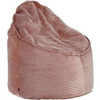 Sittsäcksstol Wilma – Rosa Sammet, Ø80