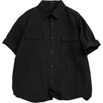 Camisa de Hombre 8XL a 10XL con Botón Bajo el Cuello