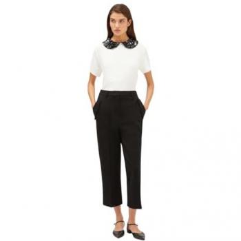 Motivi: Blusa de Manga Corta con Detalle de Cuello Bordado