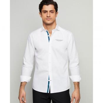 Camisa Hackett Londres Popelín en Blanco
