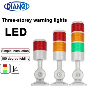 180-Degree Rotating LED Warning Signal for Industrial Use