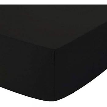 CozySleep Black PolyFitted Sheet – Small Double 4'