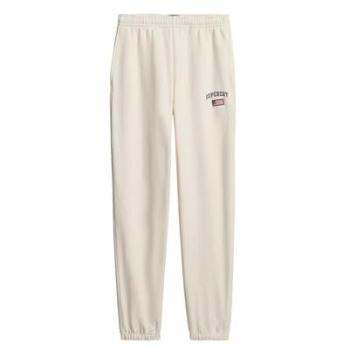 Superdry Pantalon de jogging Boyfriend Blanc 34