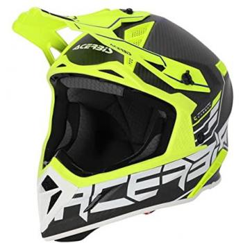 Casque de motocross Acerbis Steel Carbon 2023 Noir Jaune M