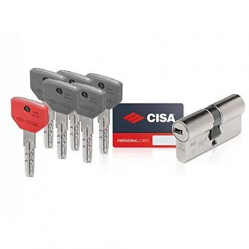 Cisa Cilindro Sagomato Asix P8 Pro 60 mm (30+30) Ottone Nichelato
