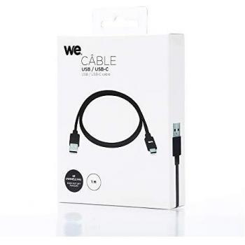 Câble Plat USB-C vers USB 1m pour Samsung S8/S9/S10, MacBook Pro, Google Pixel/Chromebook, Huawei P20/P30 Xiaomi