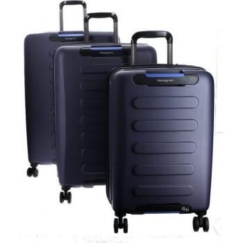 Hedgren Peacoat Blue Valise Rigide avec 4 Roulettes Silencieuses – 101 L, 49,5 × 74 × 31 cm