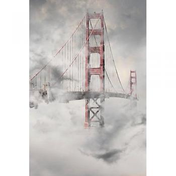 Leinwandbild Golden Gate Bridge San Francisco 60 x 90 cm, HD-Druck auf Keilrahmen, von Dirk Meutzner