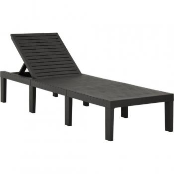 Transat bain de soleil réglable en plastique