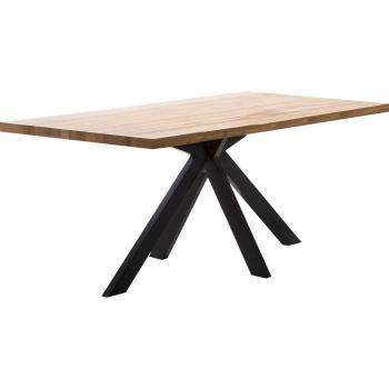 Esstisch Home Affaire New York – Schwarz, 220 cm Länge, 77 cm Höhe