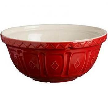 Mason Cash Creamware Mixing Bowl, Red, 29 cm, 4 Liters