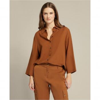 Manga 3/4 y Talla Libre: Camisa Elena Mirò en Lino y Tencel