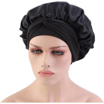 Gorro de seda con lazos elásticos