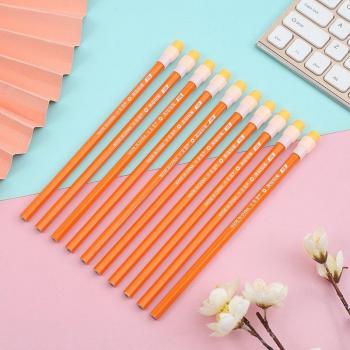 Crayons de croquis HB en bois, 10 pièces avec gomme