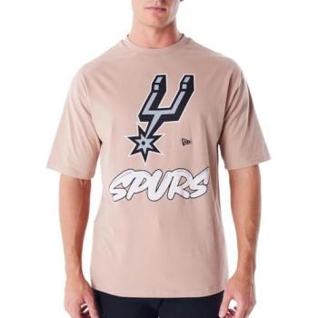 New Era T‑shirt homme XS – San Antonio Spurs en beige