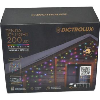 Tenda Luminosa 200 LED RGB Ice Light