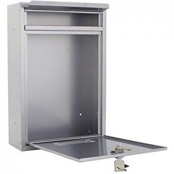 Rottner Boîte à Lettres Tarvis avec Serrure Cylindrique Argentée