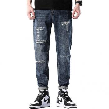 Vaqueros de Mezclilla Patchwork Hombre