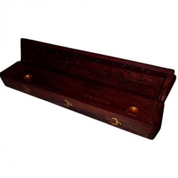 Set de 2 Torres de Incienso Hexagonal en Madera de Mango
