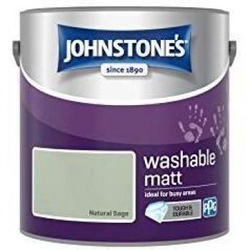 Johnstone's Earthy Sage Washable Paint, 2.5 litres