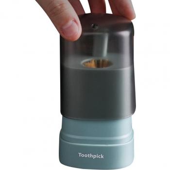 Naturholz-Zahnstocherhalter in Strohoptik – 1 Stück