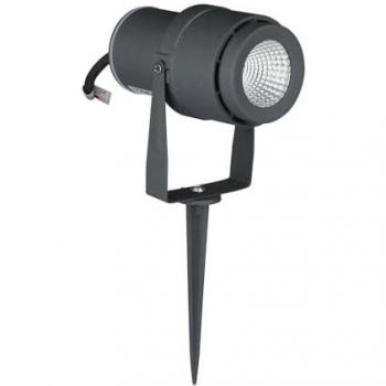 V-TAC VT-857 Faretto LED da Giardino 12W con Picchetto Colore Grigio 3000K IP65
