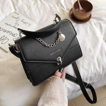 Bolso de hombro simple de cuero para mujer
