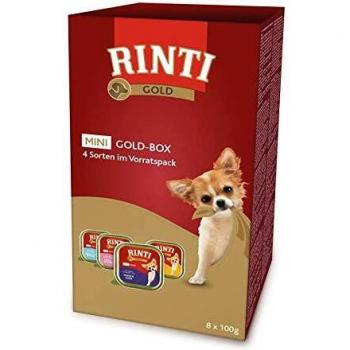 Rinti Gold Mini Mix-Pack Goldbox 8x 100g Schalen