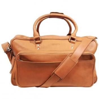 Bolsa de Lujo Leonardo Verrelli® para Viajes, Cuero Natural
