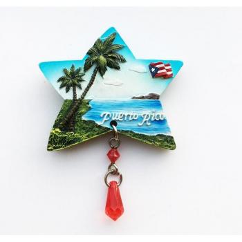 Tourist Souvenir Fridge Magnet of Puerto Rico