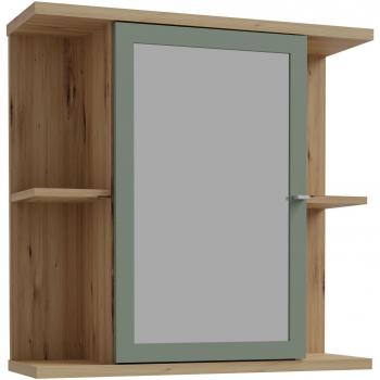 Cabinet Mural Chêne Artisan avec Miroir
