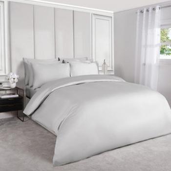 Highams 600 Thread Count Egyptian Cotton Sheet Set, Silver