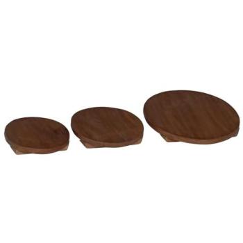 Mahogany Wood Stool Trio – VidaXL