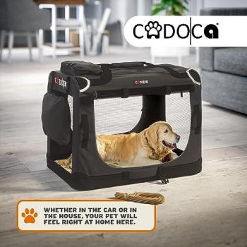 Foldable Anthracite Dog Carrier M 60x42x44cm