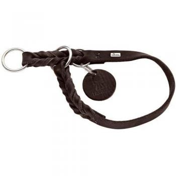 Hunter Hunde-Dressurhalsung Solid Education, dunkelbraun