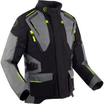 Bering Vision Giacca Moto Impermeabile Tessile Nero Grigio XL
